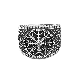 Bague aegishjalmur en acier