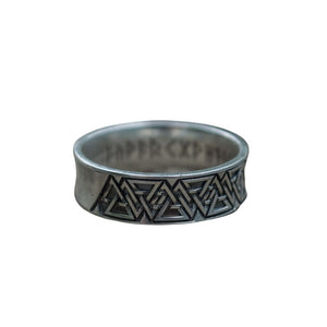Anneau Valknut argent
