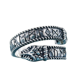 Bague en argent sterling Jormungand