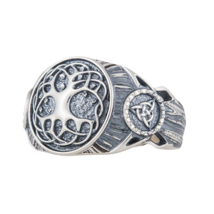 Bague Argent Yggdrasil