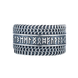 Bague viking en forme de cotte de mailles