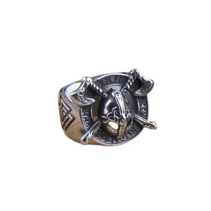 Bague casque viking de guerrier