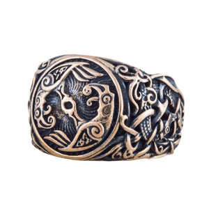 Bague Corbeau en Bronze