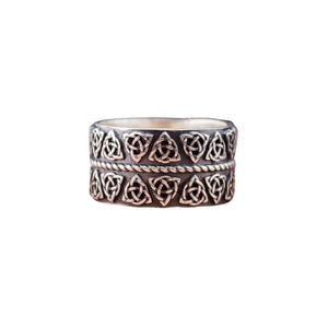 Bague en argent noeud celtique