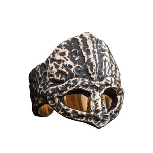 Bague en forme de casque de guerre viking