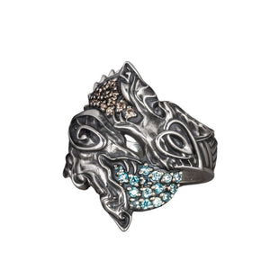 Bague Skoll et Hati en Argent