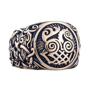 Bague Sleipnir bronze style mammen