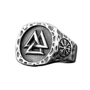 Bague triangle Valknut