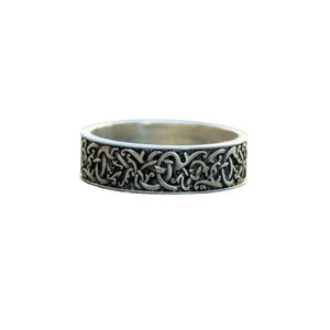 Bague ornée de vagues vikings