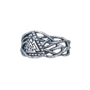 Bague Valknut en Argent Sterling