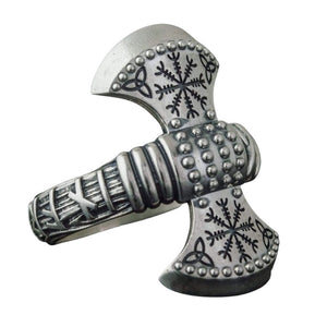 Bague Viking Argent en forme de Hache