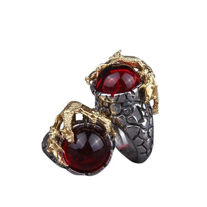 Bague viking style dragon nordique