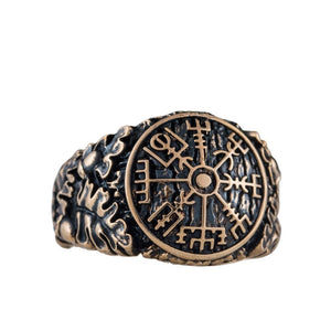 Bague Viking Vegvisir en Bronze