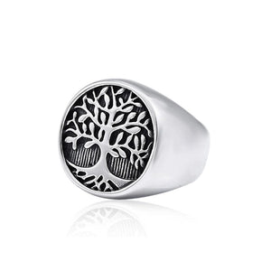 Bague Yggdrasil Acier