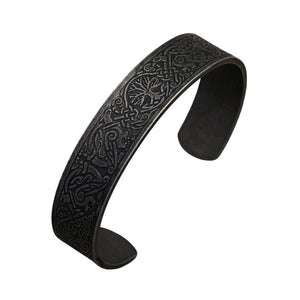 Bracelet arbre de vie viking noir