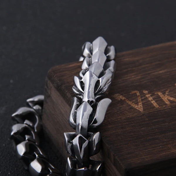 Bracelet viking ouroboros