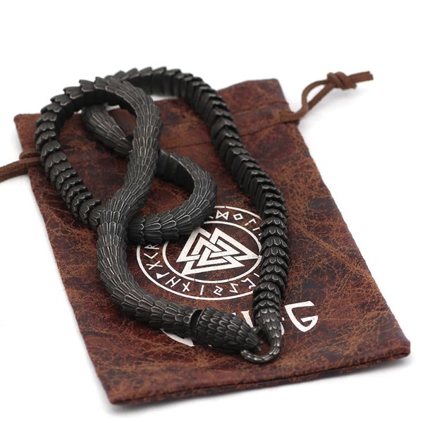 Bracelet viking serpent de Midgard