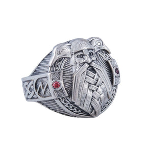 Chevalière Odin en argent
