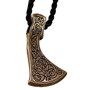 Collier viking en bronze tête de hache