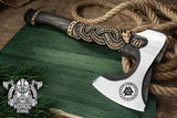 hache viking artisanale fabriquée à la main