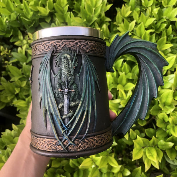 Mug dragon viking