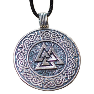 Pendentif en Argent décoré du symbole Valknut