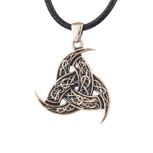 Pendentif Cornes d'Odin en bronze