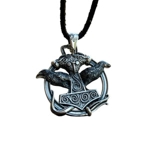 Pendentif du dieu Thor en Argent Sterling