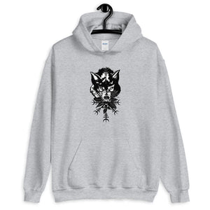 Sweat à capuche loup viking