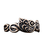 Anneau loup viking bronze