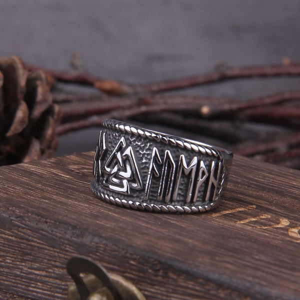 anneau runique symbole valknut
