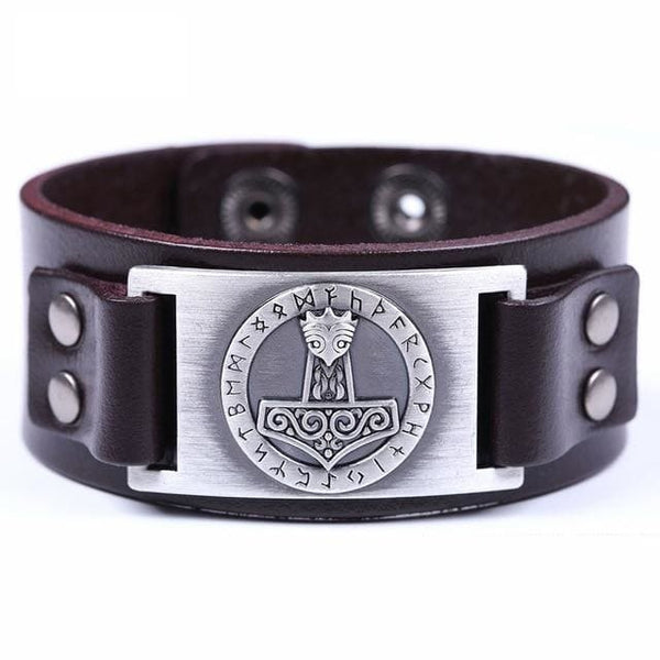 Bracelet de Force Viking Cuir | Horde Viking