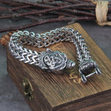 Bracelet ours viking en acier