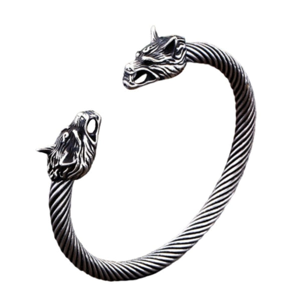 Bracelet Viking Loup Acier
