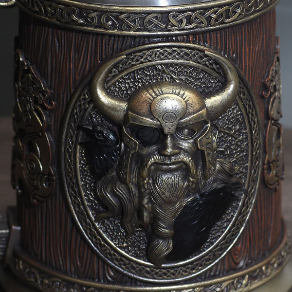 Chope viking représentation du dieu Odin