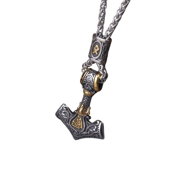Pendentif marteau de Thor [Mjolnir, collier Mjöllnir] Marteau