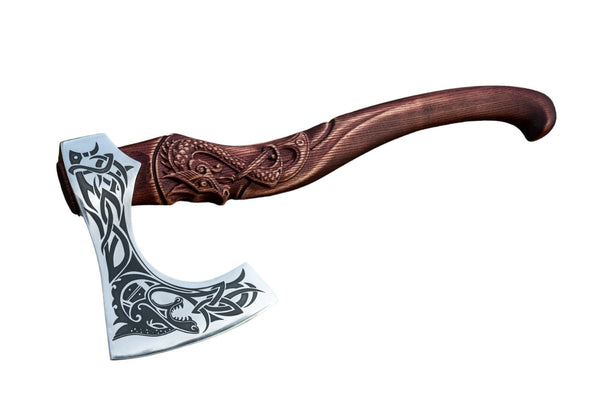 ROLLO, hache viking forgée Drakkaria hallebardes, haches, masses ROLLO, hache viking forgée Drakkaria hallebardes, haches, masses