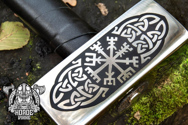 Marteau Thor, outil de bushcraft forgé à la main, marteau artisanal viking  scandinave, père, fils, palefrenier ou mari cadeau gravé -  Canada